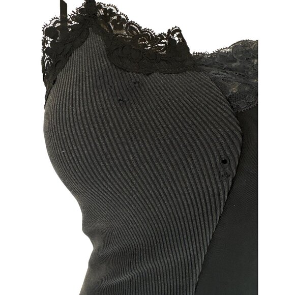 Balenciaga Double Slip Top in Washed Black & Ink X-Small Womens Sleeveless Tank - Picture 6 of 10